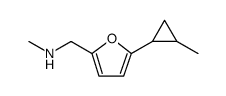2-Furanmethanamine, N-methyl-5-(2-methylcyclopropyl) Structure