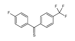 (4-fluorophenyl)-[4-(trifluoromethyl)phenyl]methanethione Structure