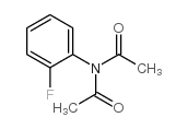 N-乙酰基-n-(2-氟苯基)乙酰胺结构式