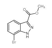 7-溴-1H-吲唑-3-羧酸甲酯结构式