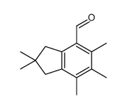 2,2,5,6,7-pentamethyl-1,3-dihydroindene-4-carbaldehyde结构式