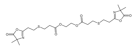 1,10-bis[2-(4,4-dimethyl-2-oxazolin-5-one-2-yl)ethylthio]4,7-dioxadecane-3,8-dione Structure