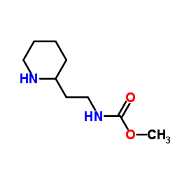 Methyl [2-(2-piperidinyl)ethyl]carbamate结构式