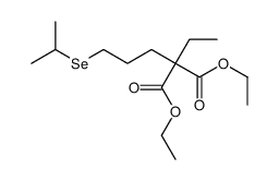 diethyl 2-ethyl-2-(3-propan-2-ylselanylpropyl)propanedioate Structure