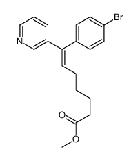 methyl 7-(4-bromophenyl)-7-pyridin-3-ylhept-6-enoate结构式
