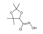 N-hydroxy-2,2,5,5-tetramethyl-1,3-dioxolane-4-carboximidoyl chloride结构式