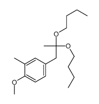 4-(2,2-dibutoxypropyl)-1-methoxy-2-methylbenzene Structure