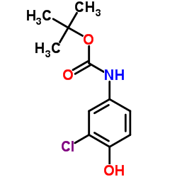 2-Methyl-2-propanyl (3-chloro-4-hydroxyphenyl)carbamate Structure