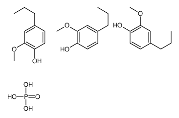 2-methoxy-4-propylphenol,phosphoric acid Structure