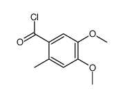 Benzoyl chloride, 4,5-dimethoxy-2-methyl- (9CI)结构式