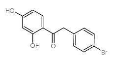 2-(4-溴苯基)-1-(2,4-二羟基苯基)乙酮结构式