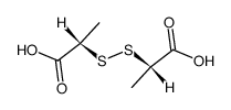 (S)-2-((S)-1-Carboxy-ethyldisulfanyl)-propionic acid结构式