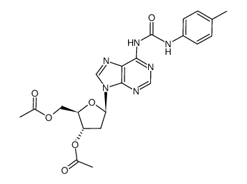 N6-(N-p-methylphenyl-carbamoyl)-3',5'-di-O-acetyl-2'-deoxyadenosine Structure