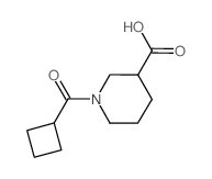 1-(cyclobutanecarbonyl)piperidine-3-carboxylic acid Structure