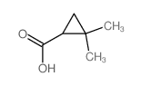 2,2-dimethylcyclopropane-1-carboxylic acid Structure