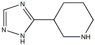 3-(1H-1,2,4-triazol-5-yl)Piperidine结构式