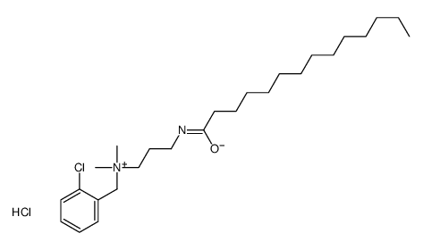 (o-chlorobenzyl)dimethyl[3-[(1-oxotetradecyl)amino]propyl]ammonium chloride structure