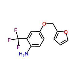 4-(2-Furylmethoxy)-2-(trifluoromethyl)aniline结构式