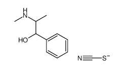 2-(methylamino)-1-phenylpropan-1-ol,thiocyanate Structure
