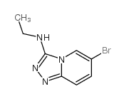 6-溴-3-(N-乙氨基)-[1,2,4]三唑[4,3-A]吡啶结构式