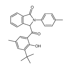 3-(3-(tert-butyl)-2-hydroxy-5-methylbenzoyl)-2-(p-tolyl)isoindolin-1-one Structure