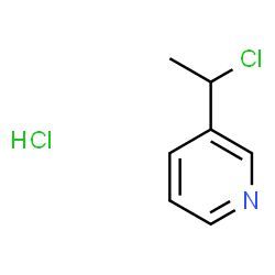 3-(1-CHLOROETHYL)PYRIDINEHYDROCHLORIDE Structure