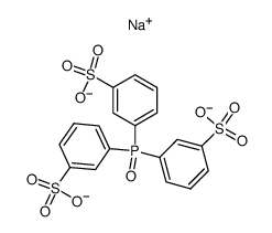 tris(natrium-m-sulfonatophenyl)phosphanoxid结构式