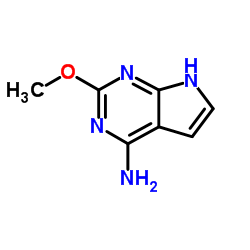 2-甲氧基-7h-吡咯并[2,3-d]嘧啶-4-胺结构式