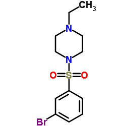 1-[(3-Bromophenyl)sulfonyl]-4-ethylpiperazine结构式