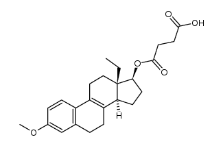 l-3-Methoxy-13β-ethyl-gona-1,3,5(10),8-tetraen-17β-ol-hydrogensuccinat Structure