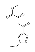 4-(1-ETHYL-1 H-PYRAZOL-4-YL)-2,4-DIOXO-BUTYRIC ACID METHYL ESTER结构式
