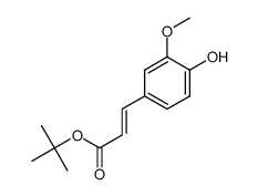 tert-butyl 4-hydroxy-3-methoxy cinnamate Structure