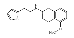 N-(1,2,3,4-四氢-5-甲氧基-2-萘基)-2-噻吩乙胺结构式