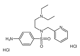 4-amino-N-[2-(diethylamino)ethyl]-N-(pyridin-2-ylmethyl)benzenesulfonamide,dihydrochloride Structure