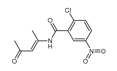 4-[(2-Chlor-5-nitrobenzoyl)amino]-3-penten-2-on Structure