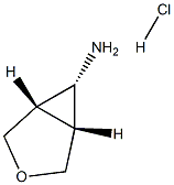 反式-6-氨基-3-氧杂二环[3.1.0]己烷盐酸盐结构式