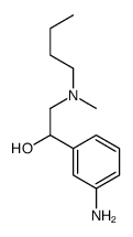 1-(3-aminophenyl)-2-[butyl(methyl)amino]ethanol结构式