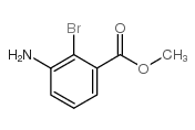 3-氨基-2-溴苯甲酸甲酯结构式
