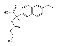 2-(((2S,4S)-4-hydroxypentan-2-yl)oxy)-2-(6-methoxynaphthalen-2-yl)propanoic acid结构式