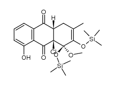 (1R,4aS,9aR)-9a-chloro-8-hydroxy-1-methoxy-3-methyl-1,2-bis((trimethylsilyl)oxy)-1,4,4a,9a-tetrahydroanthracene-9,10-dione结构式