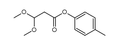 4-methylphenyl 3,3-dimethoxypropanoate Structure