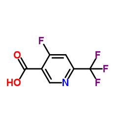 4-Fluoro-6-(trifluoromethyl)nicotinic acid Structure