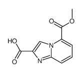 5-methoxycarbonylimidazo[1,2-a]pyridine-2-carboxylic acid结构式