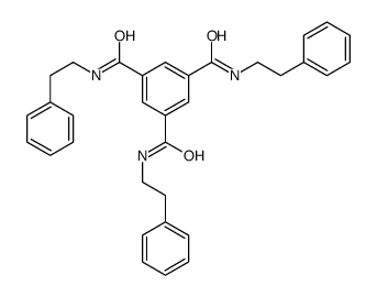 1-N,3-N,5-N-tris(2-phenylethyl)benzene-1,3,5-tricarboxamide结构式