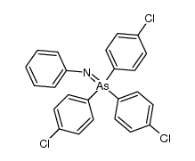 As,As,As-tris(p-chlorophenyl)-N-phenylarsine imide结构式