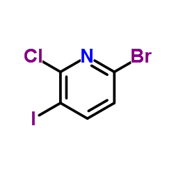 2-氯-3-碘-6-溴吡啶结构式