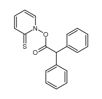 2-thioxopyridin-1(2H)-yl 2,2-diphenylacetate结构式