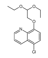 5-chloro-8-(2,2-diethoxyethoxy)quinoline结构式