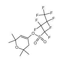 2,2,6,6-tetramethyl-3,6-dihydro-2H-pyran-4-yl 1,1,2,2,3,3,4,4,4-nonafluorobutane-1-sulfonate结构式