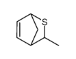 2-methyl-3-thiabicyclo[2.2.1]hept-5-ene Structure